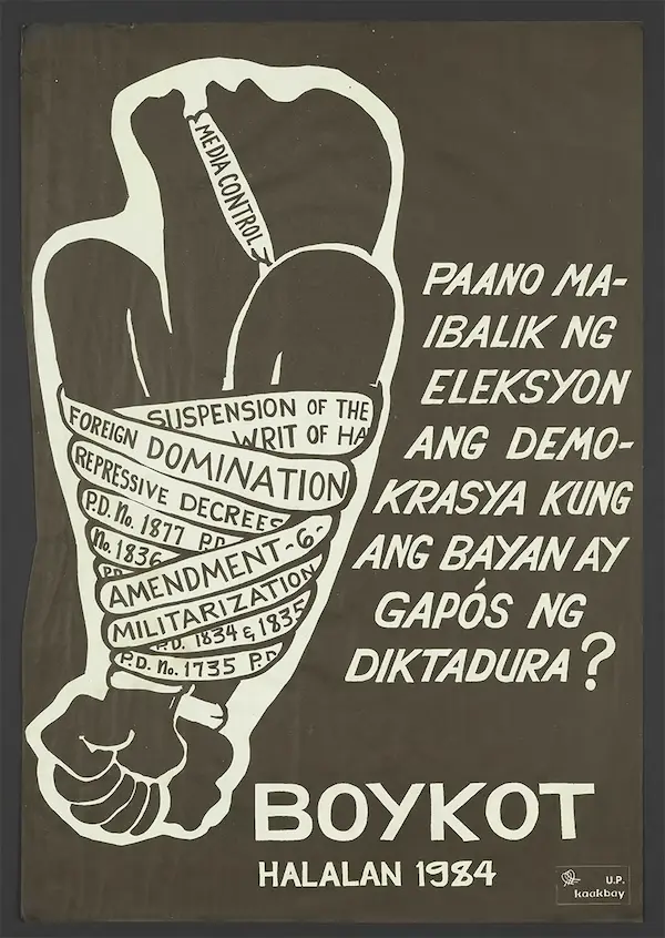 Poster title - Boykot Halalan 1984