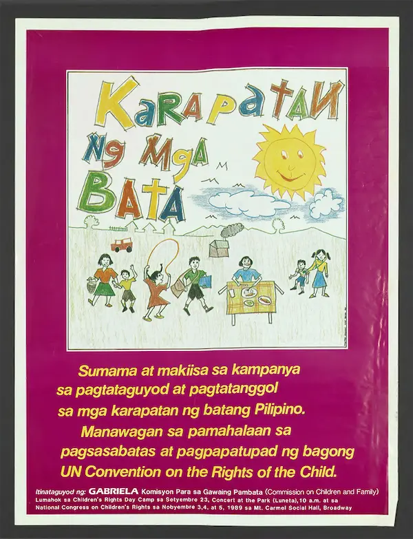 Poster title - Karapatan ng mga bata