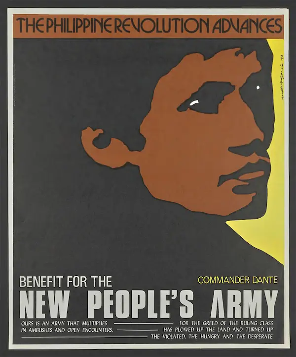 Poster title - Benefit for the New Peoples Army The Philippine Revolution Advances