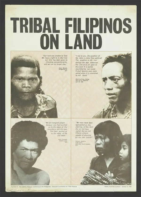 Poster title - Tribal Filipinos on Land