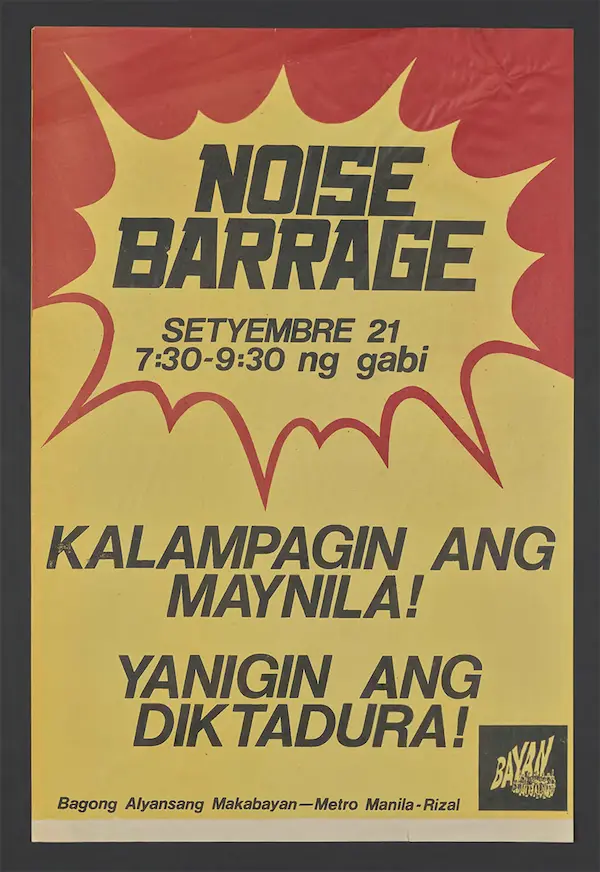 Poster title - Noise Barrage