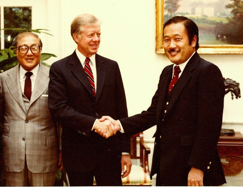 Kay and K.G. Sugahara & President Carter